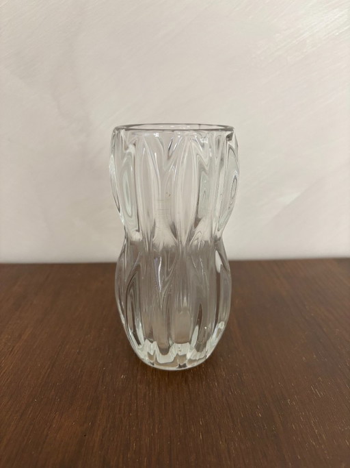 Vintage SKLO Union vase by Jan Schmidt in glass