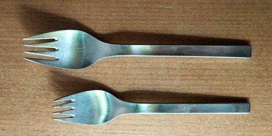 Image 1 of GEORG JENSEN 1955 Besteck von MAGNUS STEPHENSEN Modell TUJA TANAQUIL