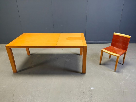 Image 1 of Table de salle à manger extensible de Chi Wing Lo pour Giorgetti, Italie