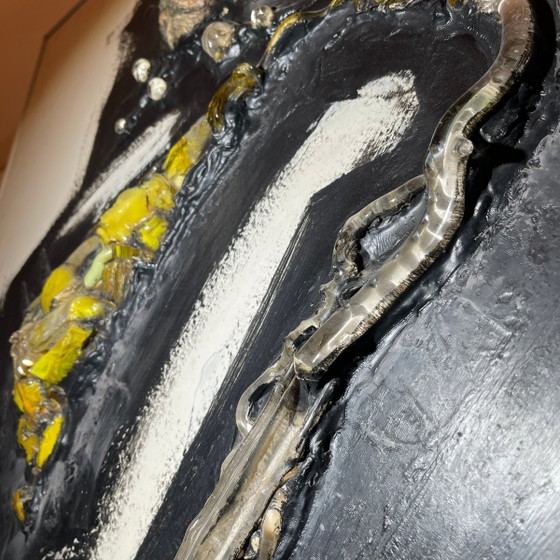 Gilbert Auquière, Composition abstraite, années 1960, Technique mixte – Peintures et dessins, Abstract (photo 7 of 10)