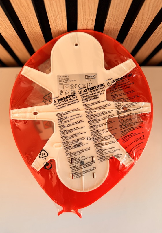 Image 1 of Ikea Drömminge Balloon Lamp - Red
