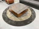 Rolf Benz 931 524 Tavolino in legno di noce Pietra naturale 102x100