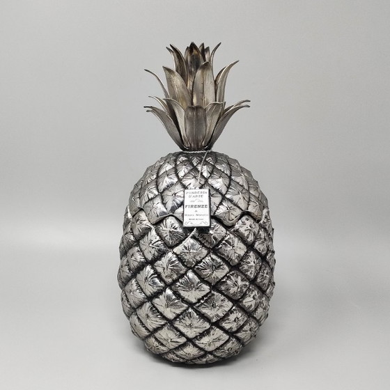 Image 1 of Splendido ananas portaghiaccio degli anni '60 di Mauro Manetti per Fonderia d'Arte Firenze. Prodotto in Italia.
