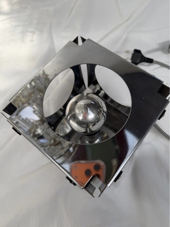 Space Age Lamp – Goffredo Regianni, Table lamps, Metal, Chrome (photo 3 of 5)
