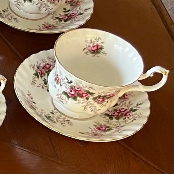 Image 1 of Royal Albert Bone China Coffee Cups Lavender Rose