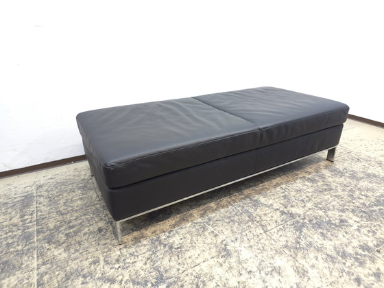 Image 1 of Tabouret en cuir Walter Knoll Foster, tabouret design, banc en cuir, qualité supérieure