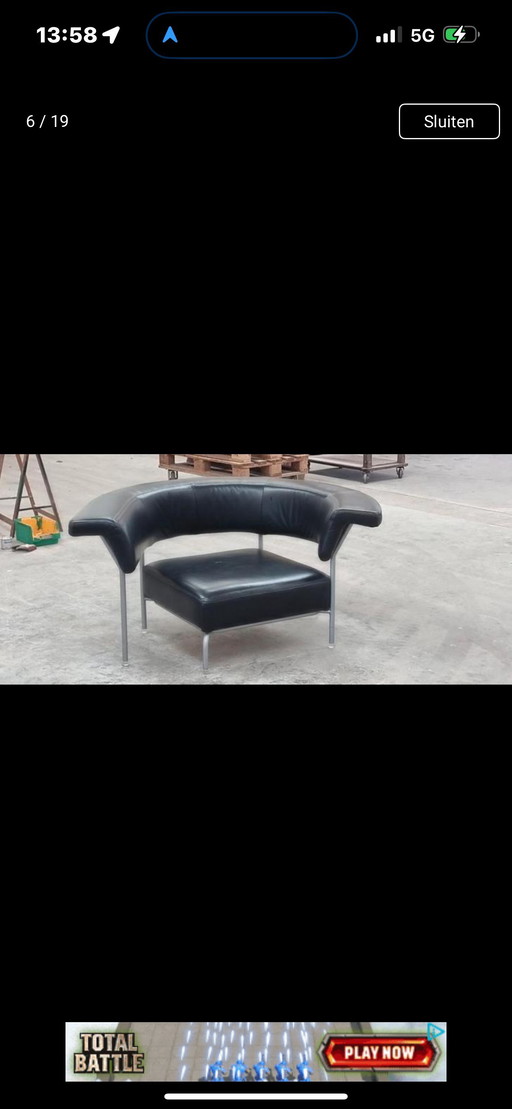 Ego Form loveseat tullip + lámpara Kartell + mesa Eileen Gray
