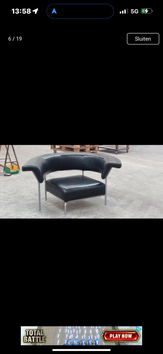 Image 1 of Ego Form loveseat tullip + Kartell lamp + Eileen Gray table