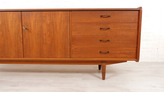 Image 1 of Vintage Dressoir | Zwarte Greepjes | 220 Cm | 1960S