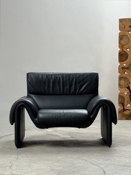 DE SEDE DS 2011 LEDER SESSEL DUNKELBLAU 