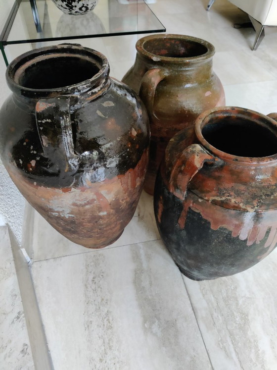 3 vasi in terracotta di una splendida serie – Oggetti decorativi, Ceramic (photo 3 of 16)