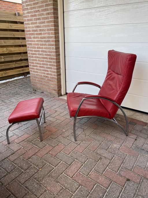 Sessel mit Fußhocker und Liegefunktion