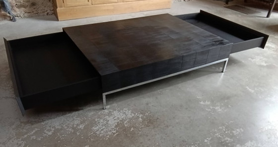 Tavolino da caffè Casa Milano - CASKET Marrone/Nero – Casammilano, Tavolini da caffè, MDF, Cromo (photo 4 of 11)