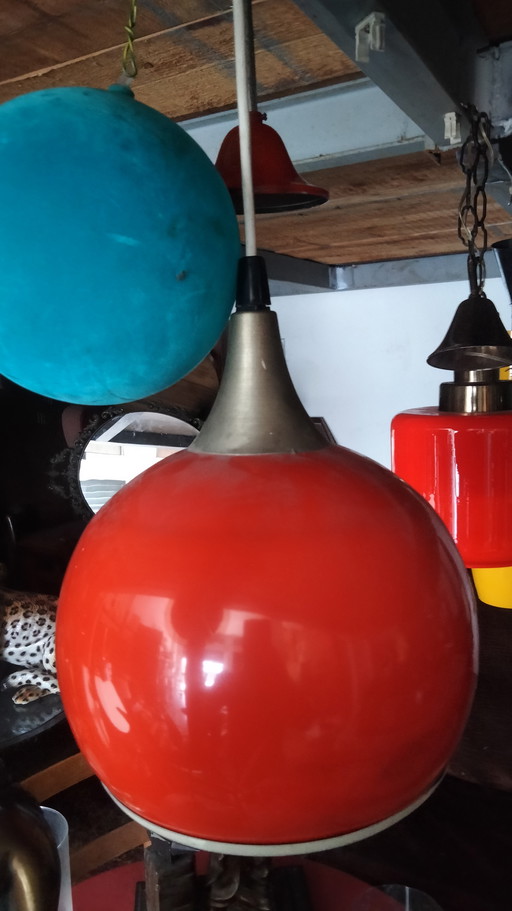 Vintage Anodized Aluminum Ceiling Light, 1960s