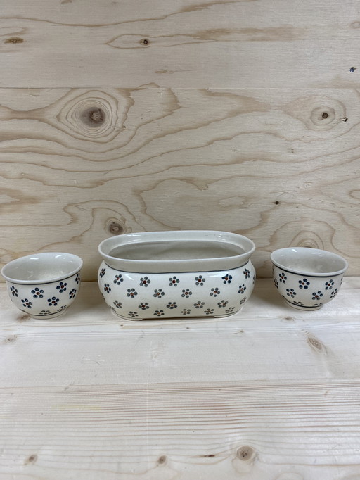 Vintage Polish flower pots