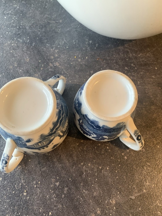 Set latte e zucchero, willow, Accessori da tavola, Porcellana, Blu (foto 6 di 10)