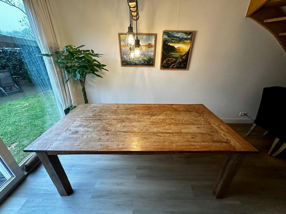 Image 1 of Robust wooden dining table