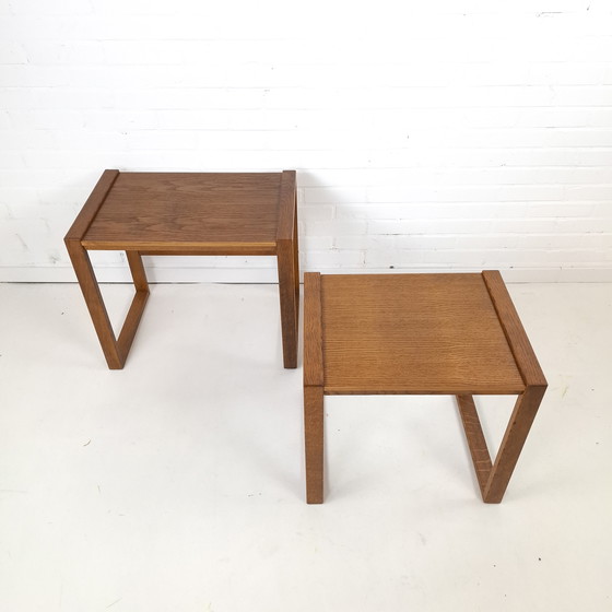 Image 1 of Vintage minimalist mimiset eiken jaren 70 mid century modern