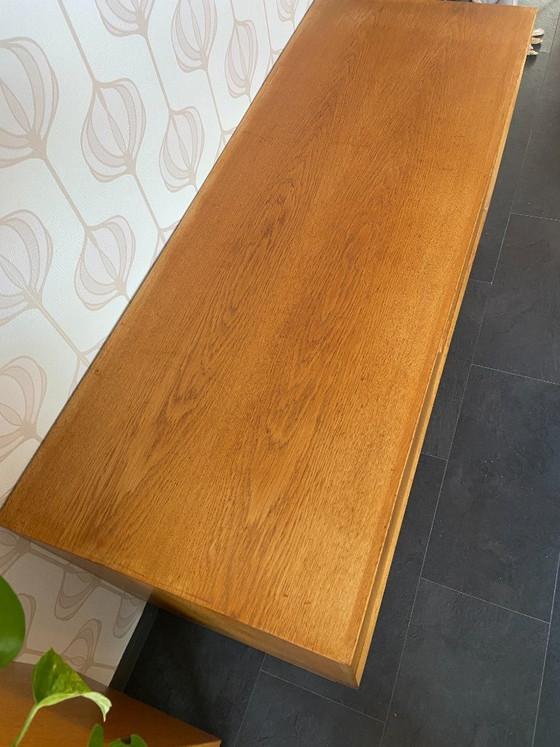 Image 1 of Vintage Danish oak wall cabinet/sideboard by Brouer Møbler