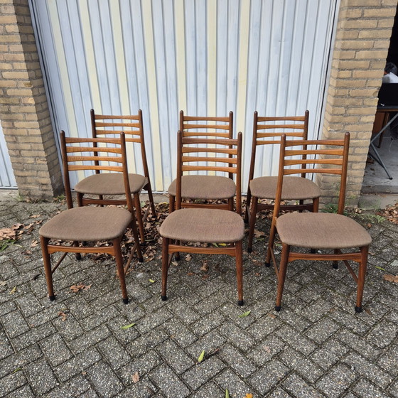 6× vintage mid-century Dining chairs Wilkhahn – Wood (photo 3 of 5)