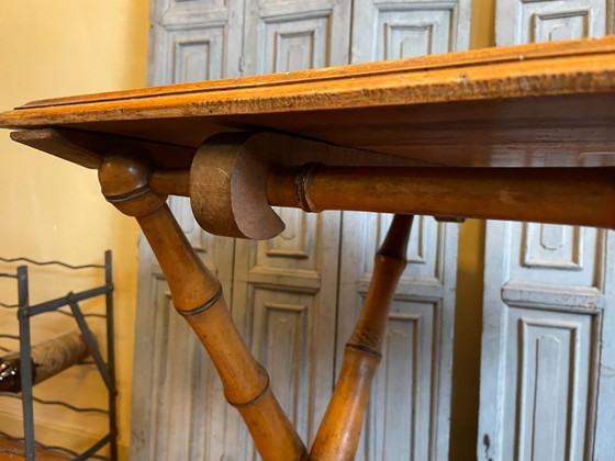 Image 1 of Mesa plegable Mesa auxiliar Antigua francesa