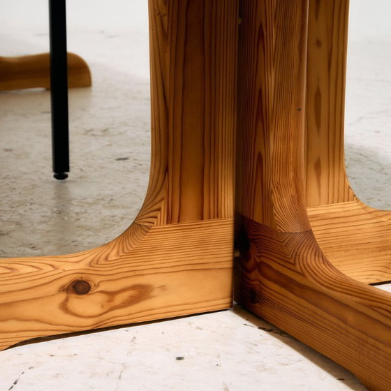 Image 1 of MK11071 Set da pranzo in pino di Rainer Daumiller per Hirtshals Savvaerk, set di 7 persone