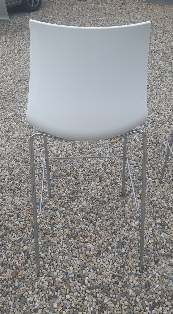 Image 1 of Set of 6 Pedrali bar stools 3D color Italian design