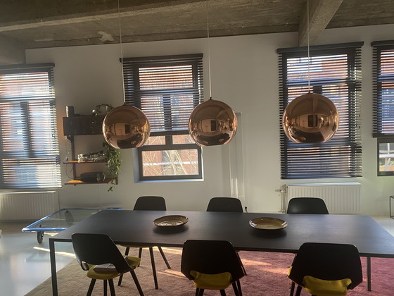 Image 1 of 3 lámparas colgantes con pantalla de cobre Tom Dixon