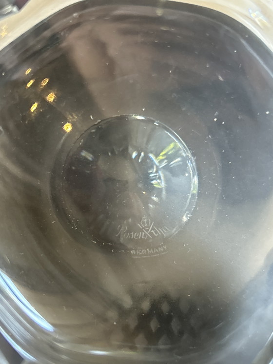 Image 1 of Ensemble de 2 coupes en cristal vintage Rosenthal Studio-Line « Dents de scie ».