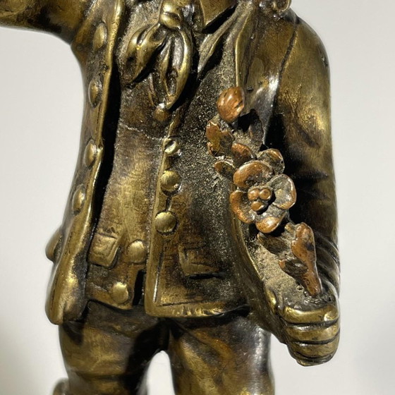 Desk Bell Figurine in Bronze with Acorn-Shaped Chimes, 19th Century – Table accessories, Brass (photo 6 of 16)
