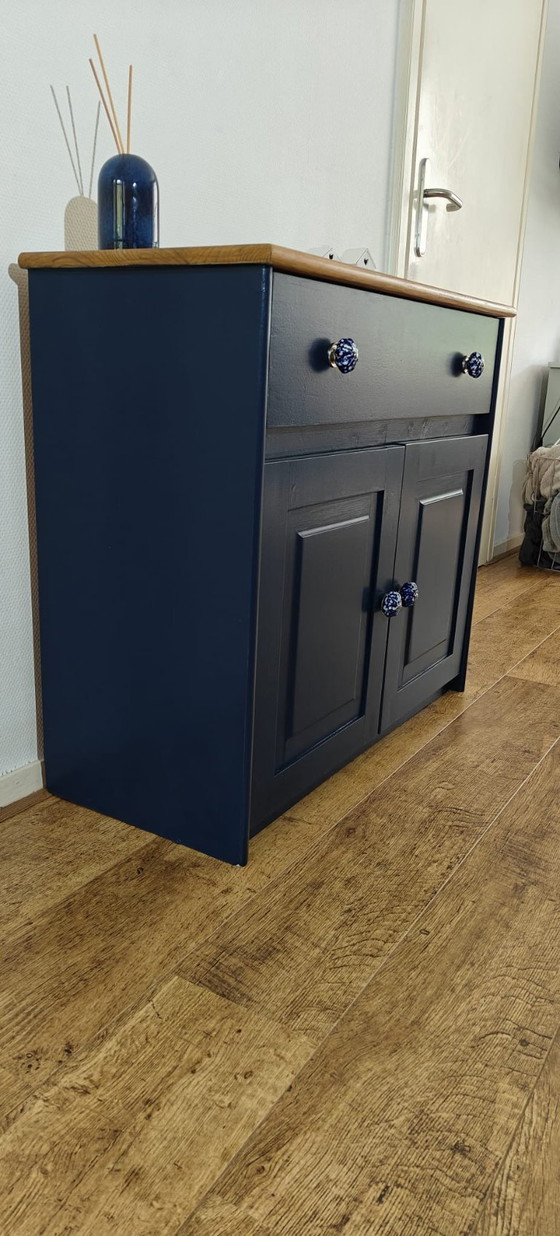 Image 1 of Restyled wooden cabinet with ceramic knobs