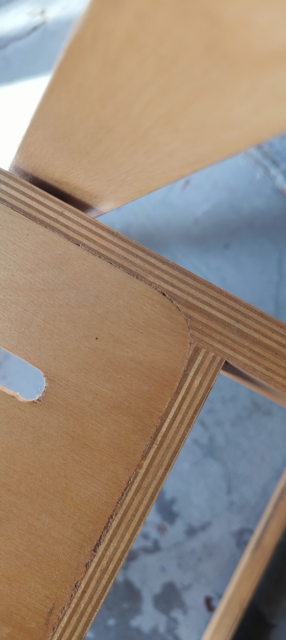 Image 1 of Chaises pliantes rétro vintage années 80, style Alvar Aalto, scandinaves, IKEA, en bois de hêtre