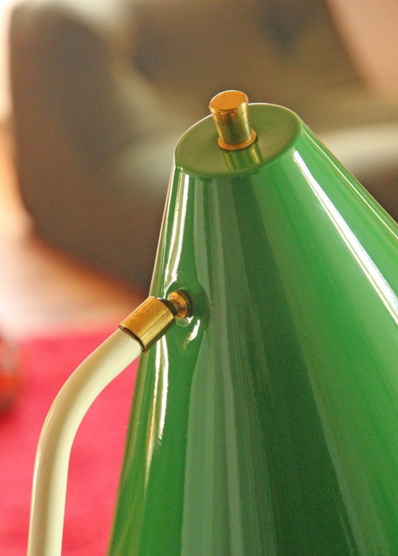 Image 1 of Lampada da terra treppiede Green Grasshopper, Willem Hagoort, anni '50