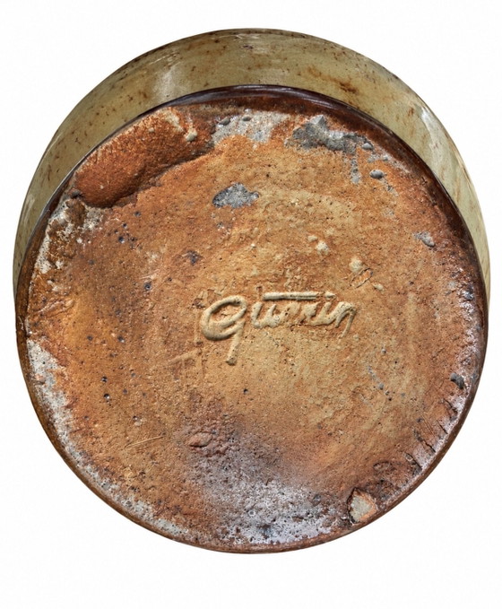 Stoneware jug mug from Bouffioulx signed Guérin - Nouvelle Gazette (NG), Vases, Ceramic, Brown (photo 2 of 5)
