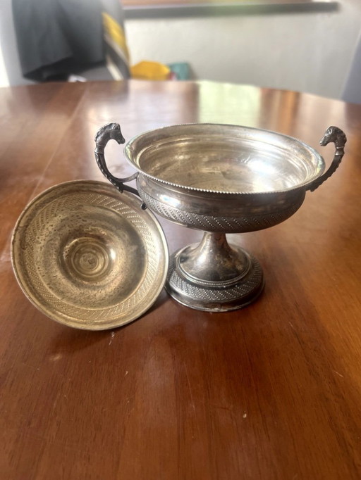 Antieke suikerpot in 800 zilver