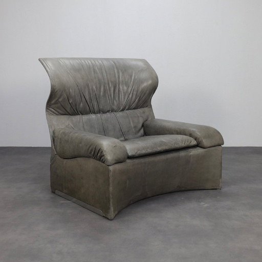 Chaise longue et ottoman par Giovanni Offredi pour Saporiti, 1970