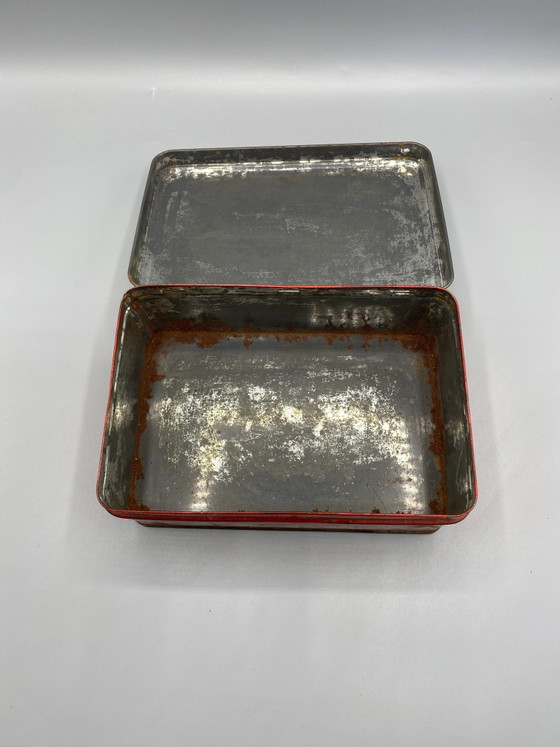 Vintage lithografische blikken doos met stilleven van fruit. – Decoratieve objecten, Iron (photo 6 of 6)