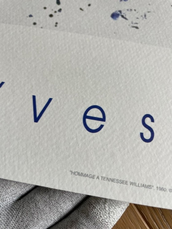 Image 1 of Yves Klein (1928-1962), Hommage a Tennessee Williams, 1960, copyright SABAM Belgique 2000, Gedrukt in Italië