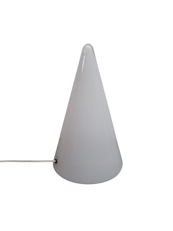 Image 1 of Lampada da tavolo in vetro a forma di teepee, anni '90