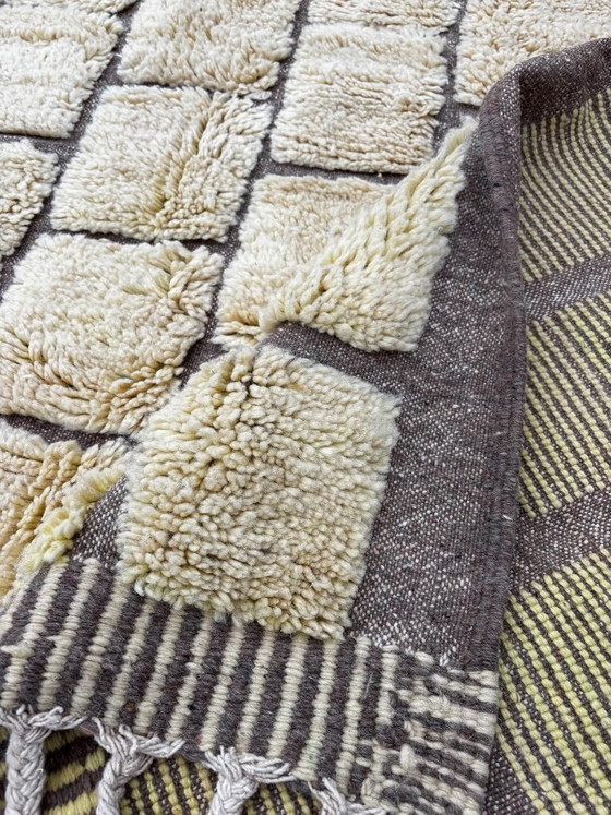 Image 1 of Moroccan Mrirt Wh Wool Rug 200x300cm - Berber Moroccan Modern Carpet - Moroccan Natural Wool Rug- Moroccan Beni Ourain Rug -Moro