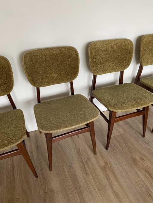 4x Vintage Eetkamerstoelen