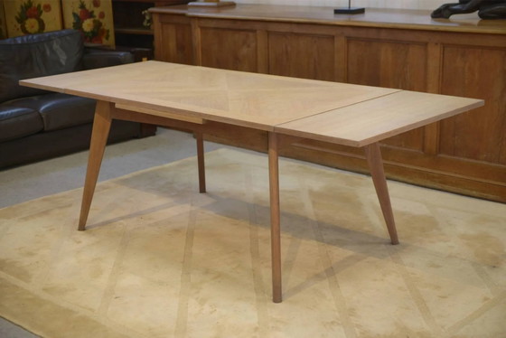 Tisch aus gekalkter Eiche 1960er Jahre – Esstische, Holz, Vintage (photo 13 of 13)