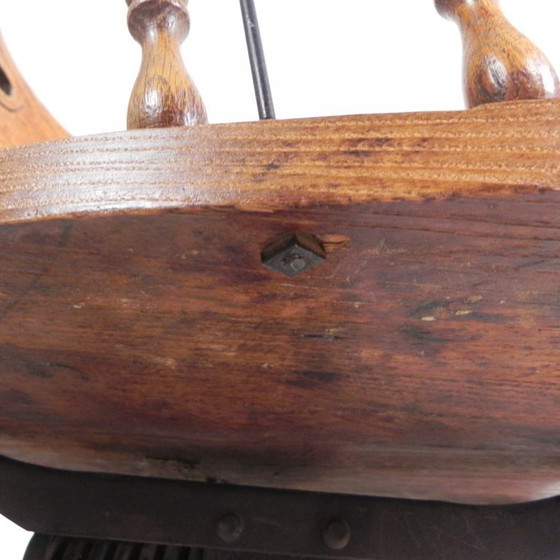 Image 1 of Silla de oficina de roble con sistema de muelles y altura regulable, década de 1930.