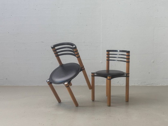 Chaise empilable Dietiker Modell 6800 par Kurt Thut, années 1980 – Fauteuils d'appoint, Wood (photo 15 of 17)