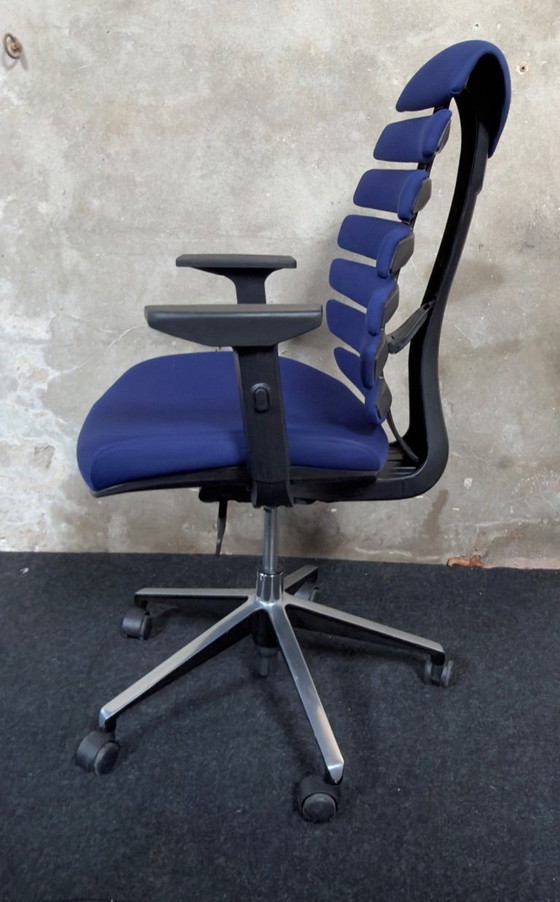 Image 1 of hjh office Ergo Line II  bureaustoel stof -blauw