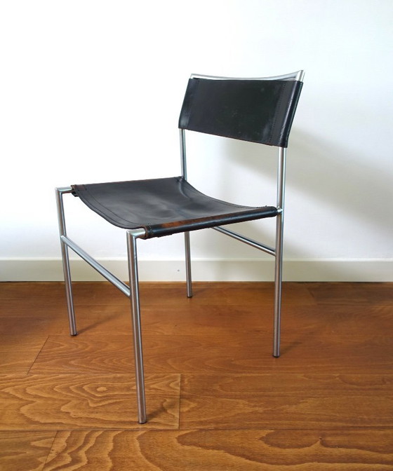 Martin Visser SE 06 Sedia da pranzo/da comodino Prima serie – Spectrum, Sedie da pranzo, Leather, Metal (photo 16 of 19)
