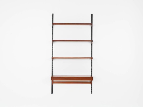 Image 1 of Teak modular shelving unit, Danish design, 1960s, designer: Kai Kristiansen, manufacturer: FM Møbler