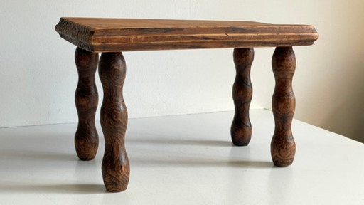 Taburete Vintage de Madera Torneada – krukjes, Wood (photo 2 of 14)
