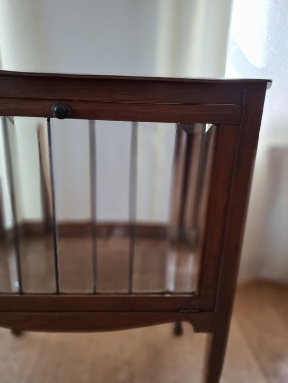 Image 1 of Prachtig, vintage thee kastje met afneembaar dienblad!