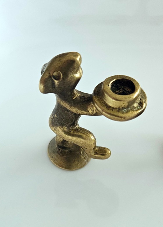 Walter Bosse / Herta Baller – Trio De Figurines Animalières En Laiton – Années 1950 – Sculptures, Brass (photo 3 of 8)